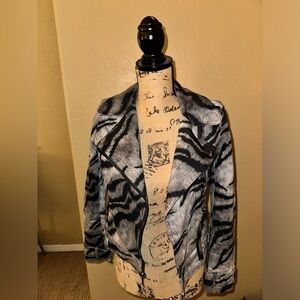 Zebra Print Moto Jacket